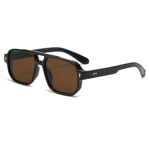 Retisca AERIS™ — Retro Double Bridge Square Sunglasses