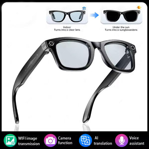 Retisca LEAGUE - AI Smart Camera Glasses with Intelligent Translation